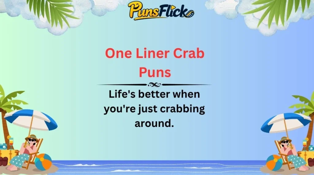 One Liner Crab Puns