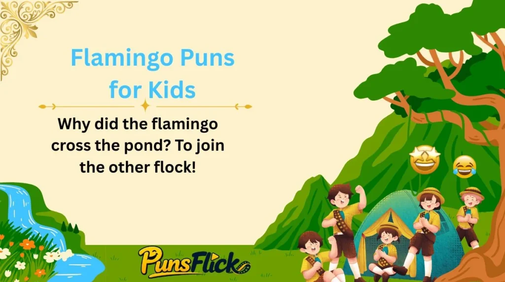 Flamingo Puns for Kids