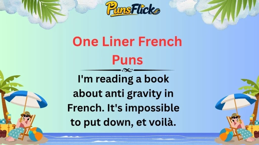 One Liner French Puns