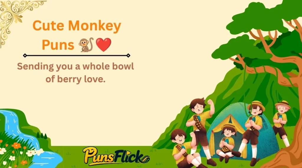 Cute Monkey Puns 🐒❤️