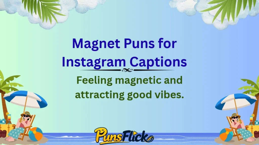 Magnet Puns for Instagram Captions